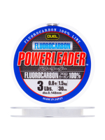 Флюорокарбоновая поводочная леска для рыбалки Duel Hardcore Powerleader FC Fluorocarbon 100%, 0,205 мм, 30 м, 3 кг, прозрачный