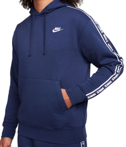 Мужской теннисный костюм Nike Club Fleece Casual Hoodie - небесный