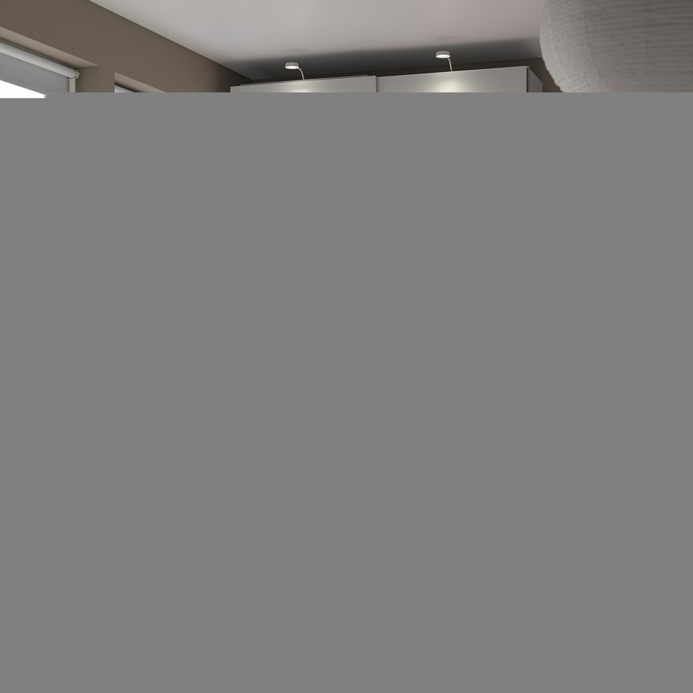 Шкаф-купе PAX HASVIK двухдверный с 2 полками и 4 штангами (белый)  230*60*260