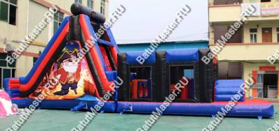 Коммерческая надувная полоса препятствий "Морская стихия"