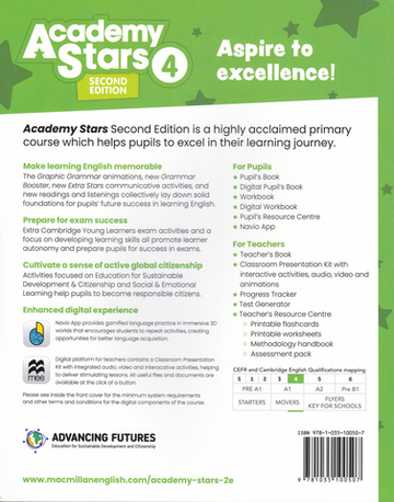 Academy Stars Second Edition Level 4 Workbook with Digital Workbook
