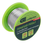 Припой с канифолью, D 1.5 мм, 25 г, POS61, на пластмассовой катушке Сибртех 913372