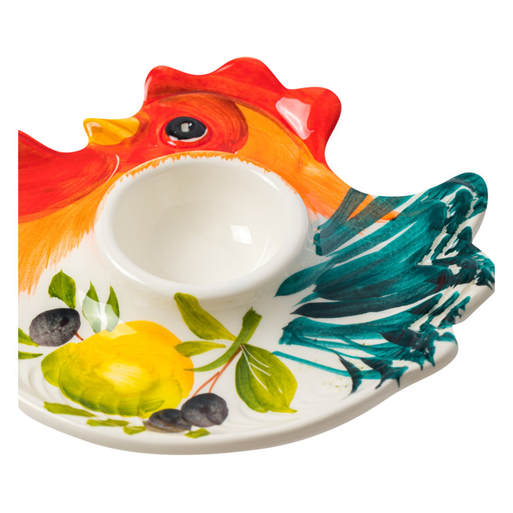 Подставка для яиц 13х13см Edelweiss Петухи