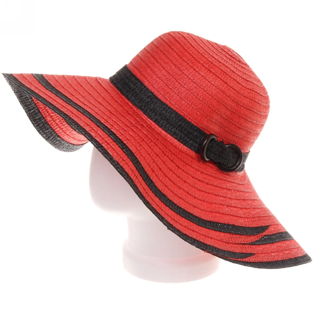 Шляпа женская с широкими полями «TiraMiSu- Мирель», микс 6 цветов, р58, ширина полей 15 см