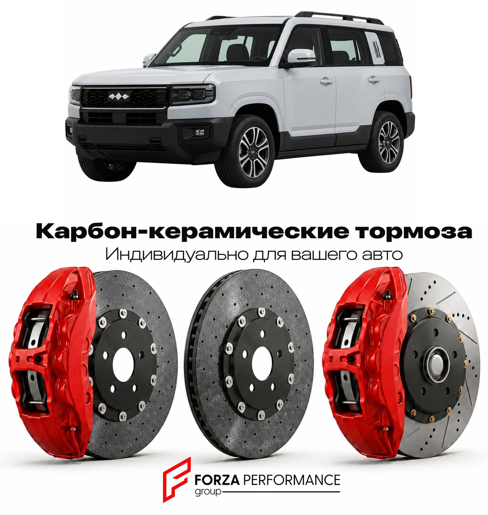 Карбон-керамическая тормозная система для BYD Leopard 3 / Ti3 / Denza B3 2025-2026