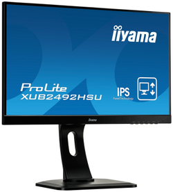 Монитор Iiyama 24;; XUB2492HSU-B1 1920x1080 IPS WLED 75Гц 5ms VGA HDMI DisplayPort