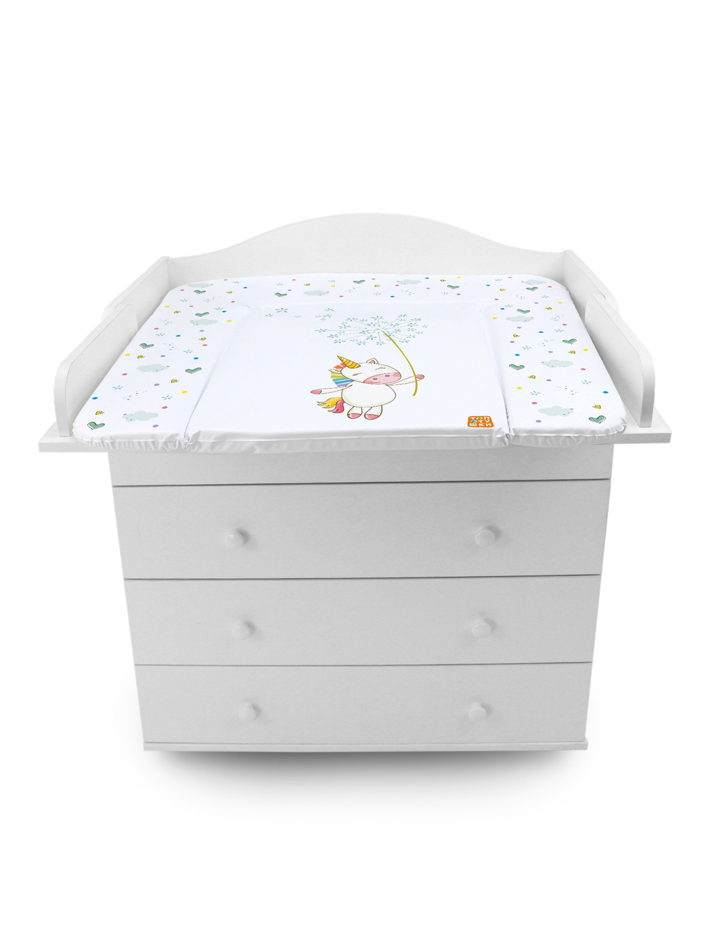 Пеленальный матрасик №1 Топотушки "Единорог" (92х73 см.)