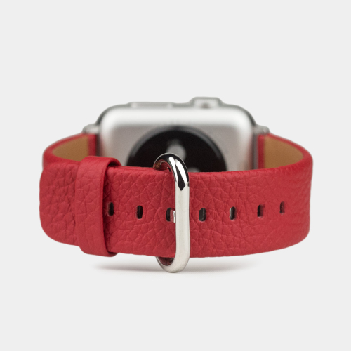 Ремешок для Apple Watch 40/41/42 mm из кожи теленка, красного цвета