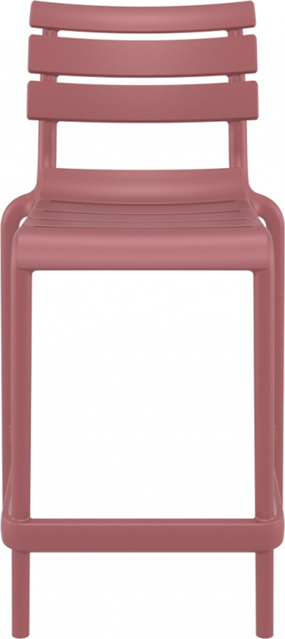 Стул пластиковый полубарный Siesta Contract Helen Bar 65, марсала
