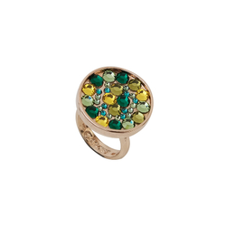 "Сцрев" кольцо в золотом покрытии из коллекции "Ротор" от Jenavi