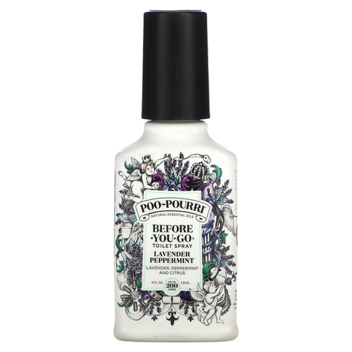 Poo-Pourri, Спрей для туалета Before-You-Go, лаванда и перечная мята, 118 мл (4 жидк. унц.)