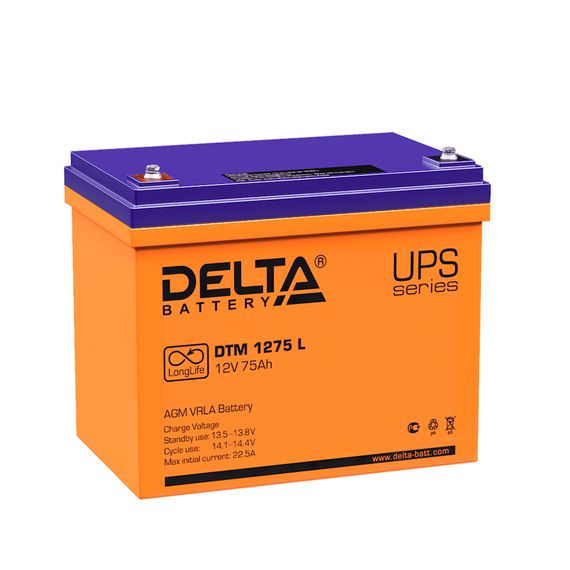 Аккумулятор Delta DTM 1275 L, фото №630996036