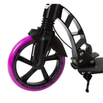 Самокат для детей NOVATRACK DEFT PRO, 230/200 мм, ручной тормоз,  фиолетовый