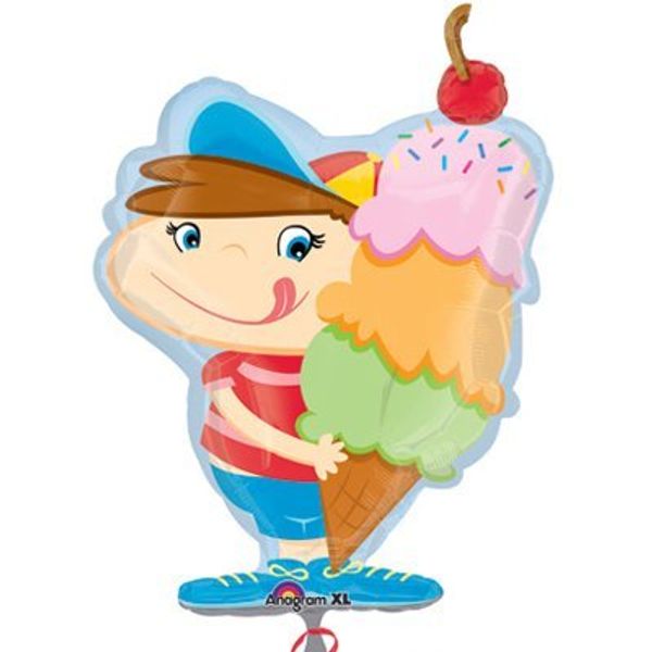 Шар фигура Мальчик с мороженым