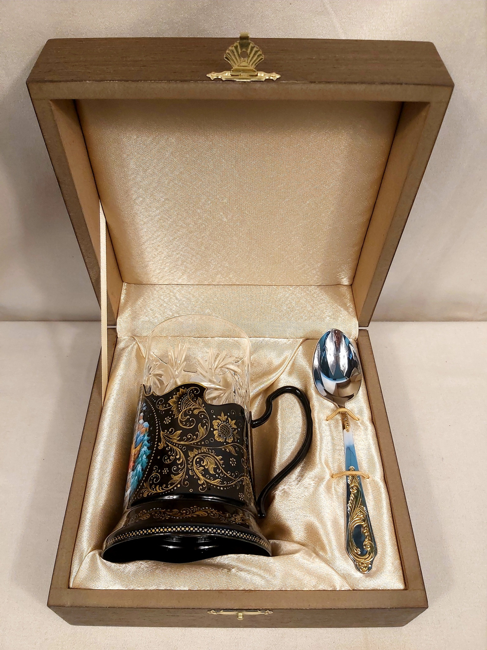 Чайный набор "По-щучьему веленью" (Ручная роспись Палех)