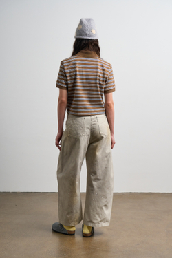 Брюки Nothomme Monterest Retro Washed Curved Blade Wide-Leg Pants "Sand Bone White" Women's