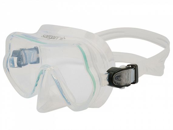Набор маска+трубка в сумке Sargan Баттерфляй-М прозрачный/прозрачный