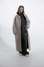 Парка SPRING MAXI серо-черный