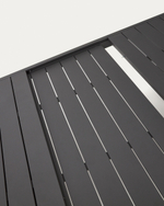 Стол Galdana уличный раздвижной из алюминия с черной отделкой 220 (340) x 100 см