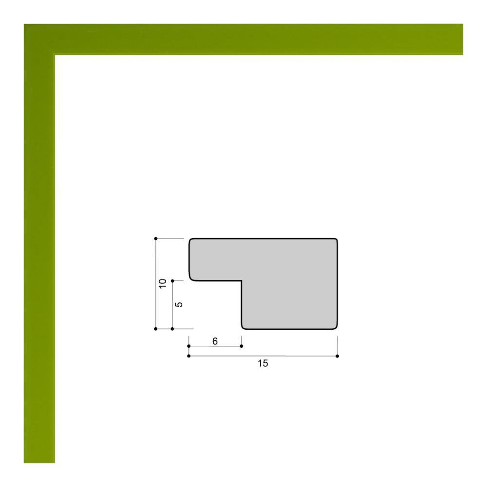 Фоторамка 30х40 см зеленая, без фактуры, арт. 3040.746771
