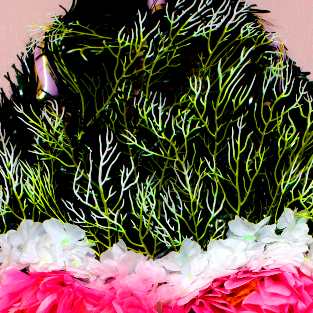 Венок ритуальный Розовое сердце