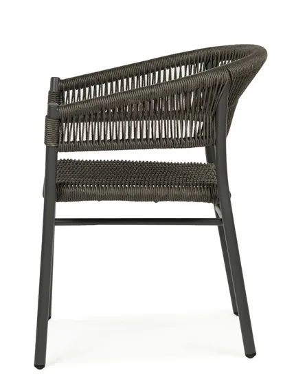 Плетеный стул Dodi, алюминий, ротанг