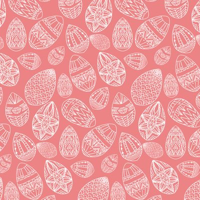 Пасхальные яйца с узором с дудл узором