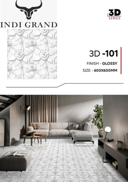 Керамогранит 3D 60х60 glossy- 101