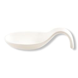 Ложка для комплимента 20 мл белая фарфор P.L. Proff Cuisine [6]