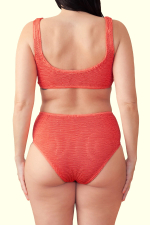 Топ купальника коралловый