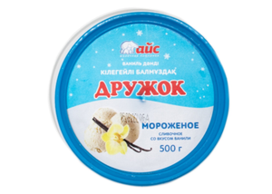 МОРОЖЕНОЕ ДРУЖОК СЛИВОЧНОЕ ВАНИЛЬНОЕ 8% 500ГР АЙС