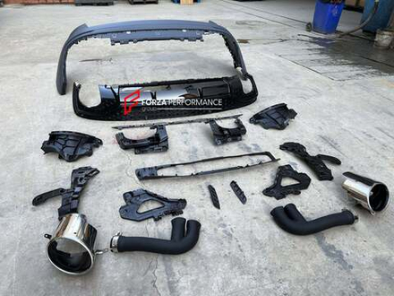 Задний бампер с диффузором RSQ8 для AUDI Q8 4M 2019 - 2023 Ауди обвес