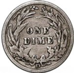 USA 1 Dime 1907 – Barber Series (Denver Mint)