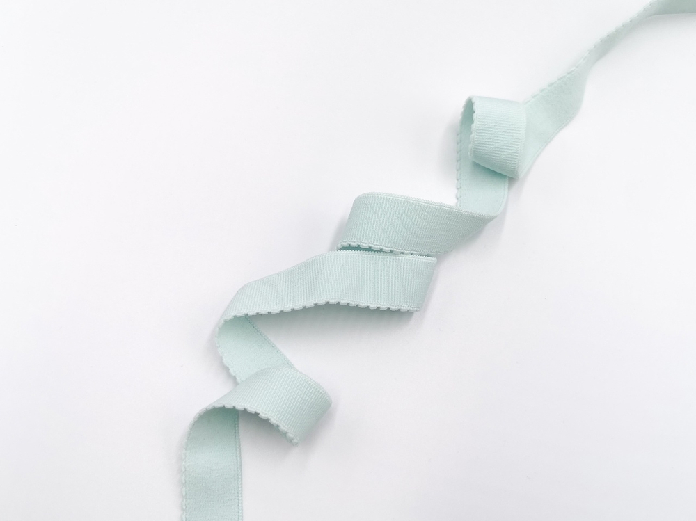 Отделочная резинка с фестонами, 15мм, мята (Арт: OTR635/15-031), м