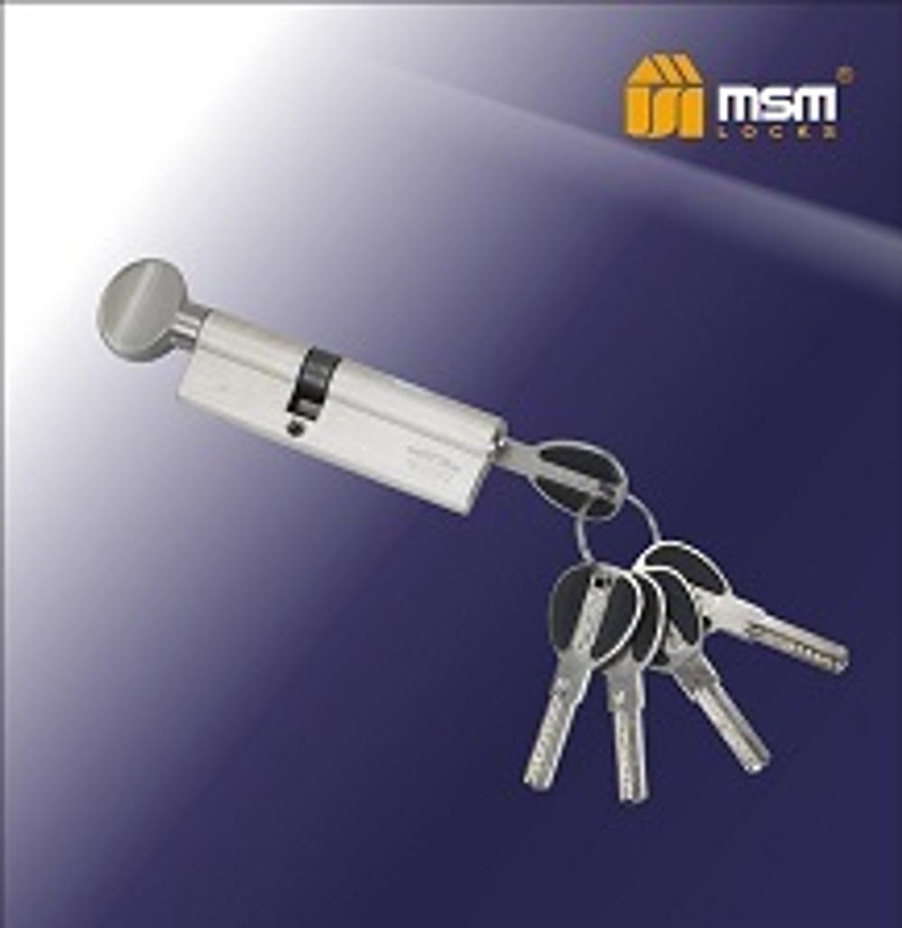 Цилиндровый механизм, латунь Перфорированный ключ-вертушка CW40/60