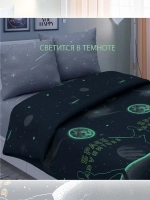 1,5 спальное из 100% хлопка СОНиЯ светящееся/1.5 спальный