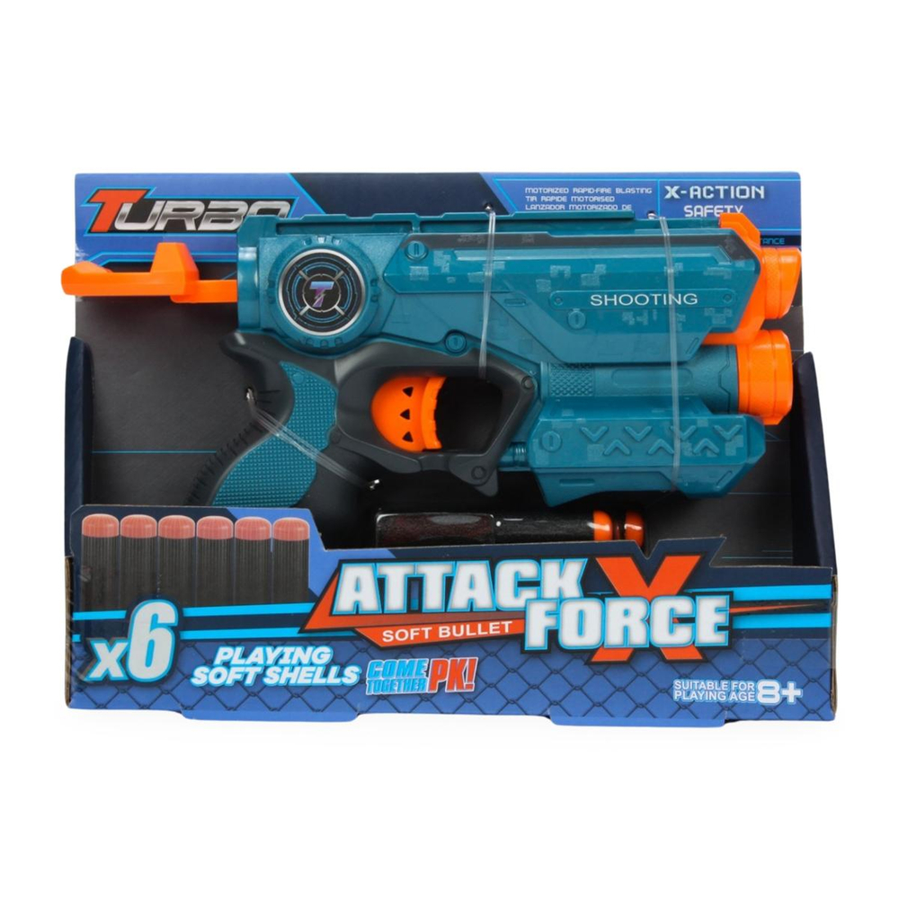 Пистолет с мягк.пулями, коробка BT302