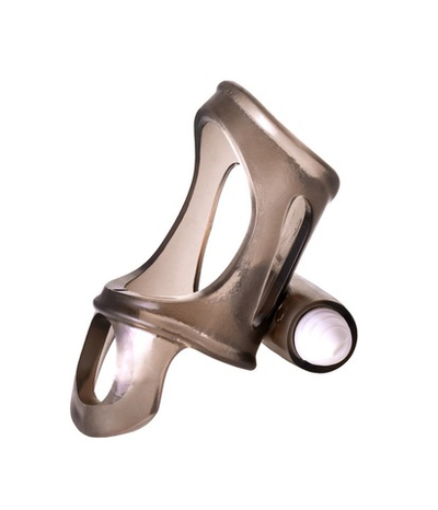 Виброкольцо Toyfa XLover черное прозрачное