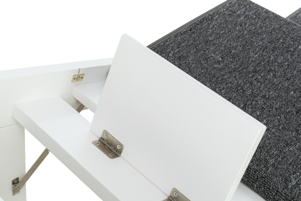 Лесенка со складными ступенями, 44х46х106см, МДФ/ковролин, белый, Trixie