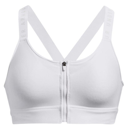 ТОП теннисный Under Armour Infinity High Zip Sports Bra - белый