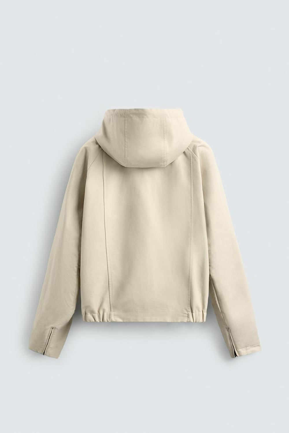 ZARA ДВУСТОРОННЯЯ КУРТКА В КЛЕТКУ, ЦВЕТ ЛЬДА