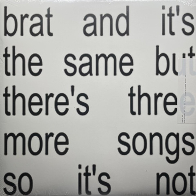 Charli XCX ‎– Brat And It's The Same But There's Three More Songs So It's Not 2LP (Европа 2024г.) White