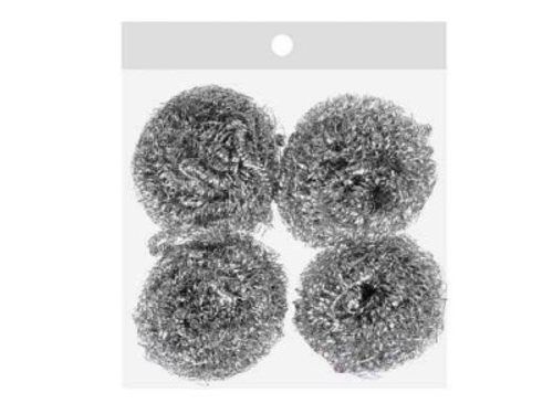 Набор металлических губок VETTA спираль (4шт/уп)