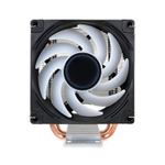 Кулер для CPU BaseTech 902SCR, 1х92мм, 700-2400rpm, 4-pin, Al+Cu, серебристый-черный-белый/FRGB, 44CFM, 23дБ, 2-PIPE(прямой контакт), TDP 110Вт, INTEL 1700/1200/115x/2011, AMD AM5/AM4/AM3(+)/AM2(+)/FM2(+) (BT-902SCR)