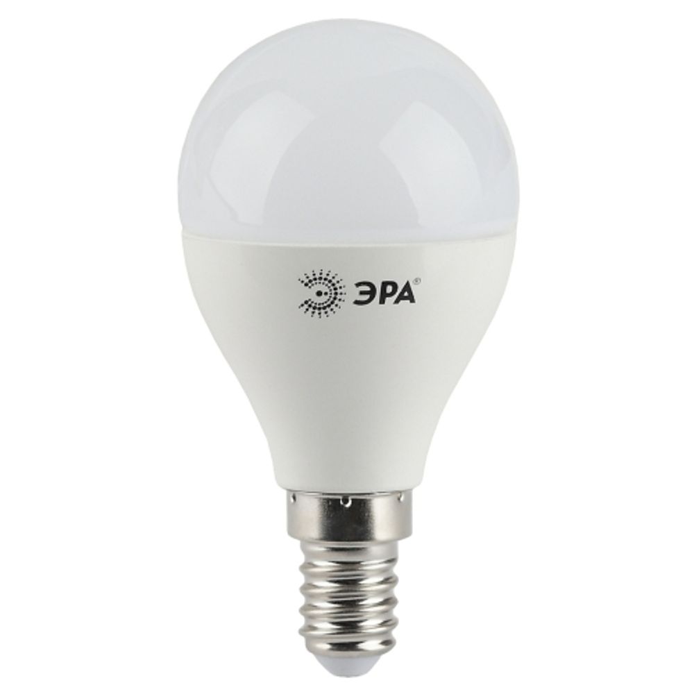 Лампочка светодиодная ЭРА STD LED P45-9W-827-E14 E14 / Е14 9Вт шар теплый белый свет