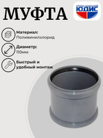 ПВХ Муфта  Ф110  (10шт)