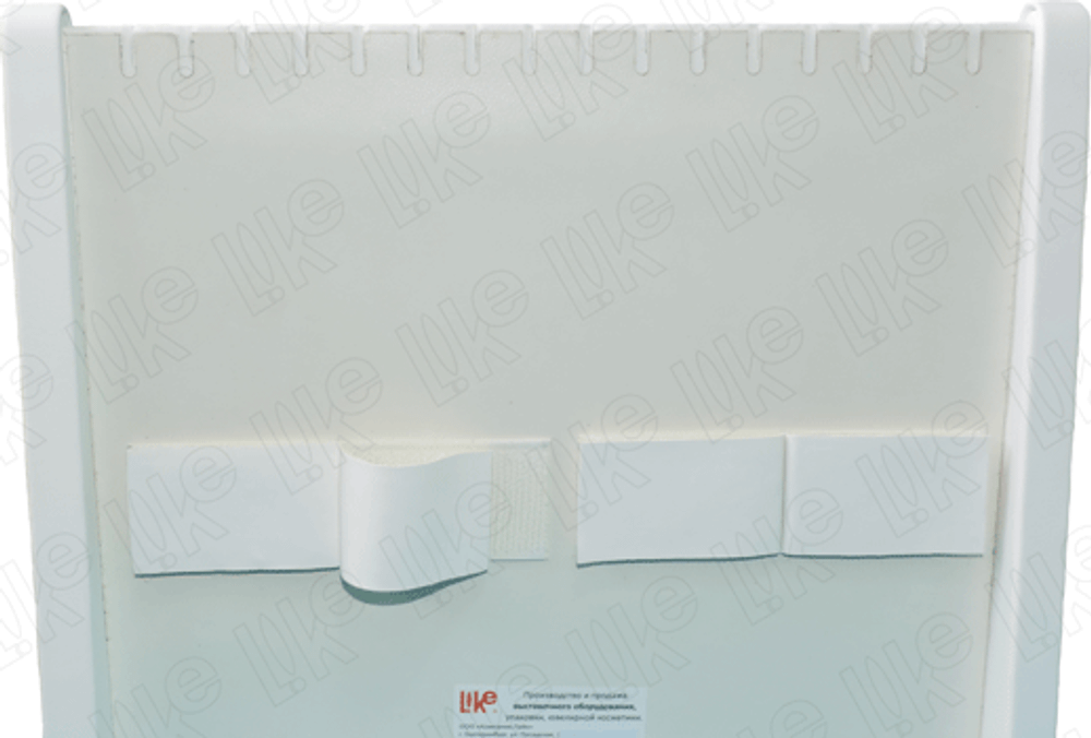 Подставка для 10 цепей/браслетов/вертикальная/крючки/прорези/ф.№4 (липучка)/170*40*230 мм.