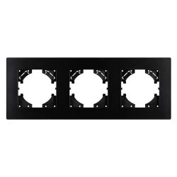 Рамка пластиковая FRM-PERIO-PL-3-BK (Arlight, -) 049755