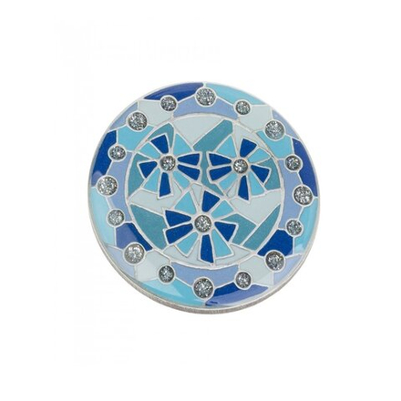 Зажим для платка Clara Bijoux Ромашки 11-03861 BL