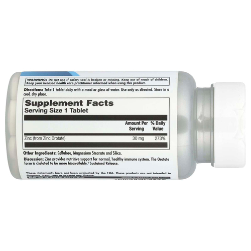 KAL, Оротат цинка 30, с замедленным высвобождением, 30 мг, 90 таблеток